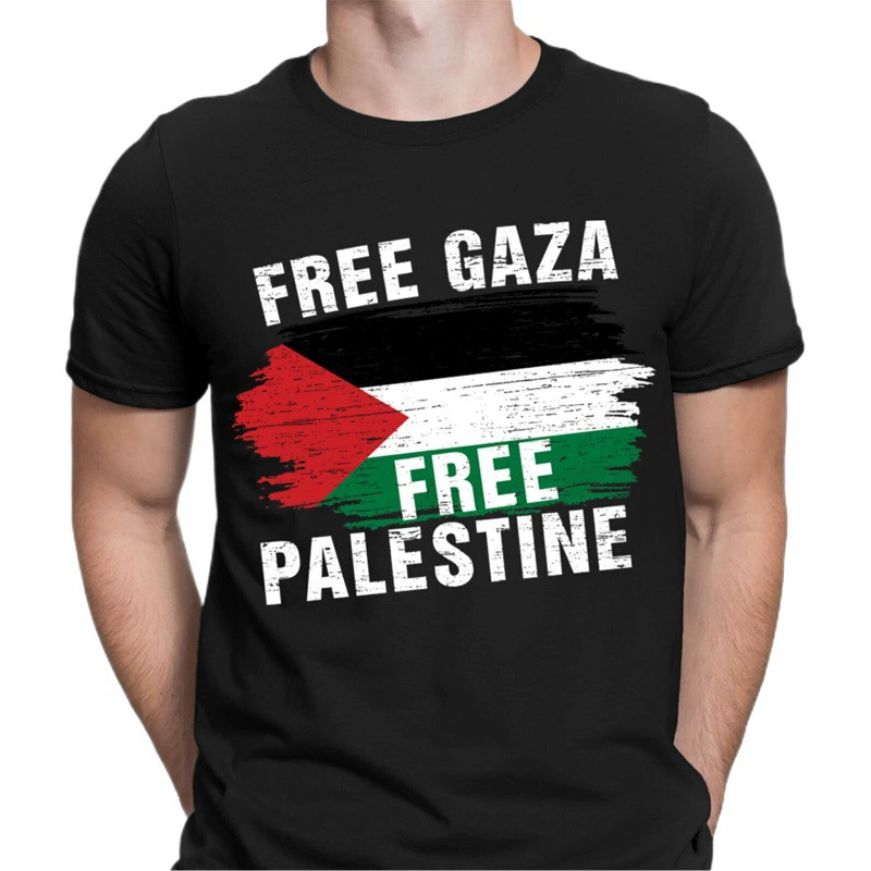 БЕСПЛАТНАЯ ПАЛЕСТИНА Внешняя торговля футболка с короткими рукавами Топ мир против войны
