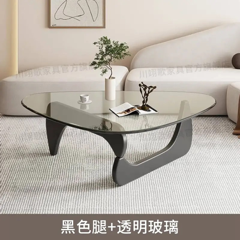 투명 유리 + 검정색 다리