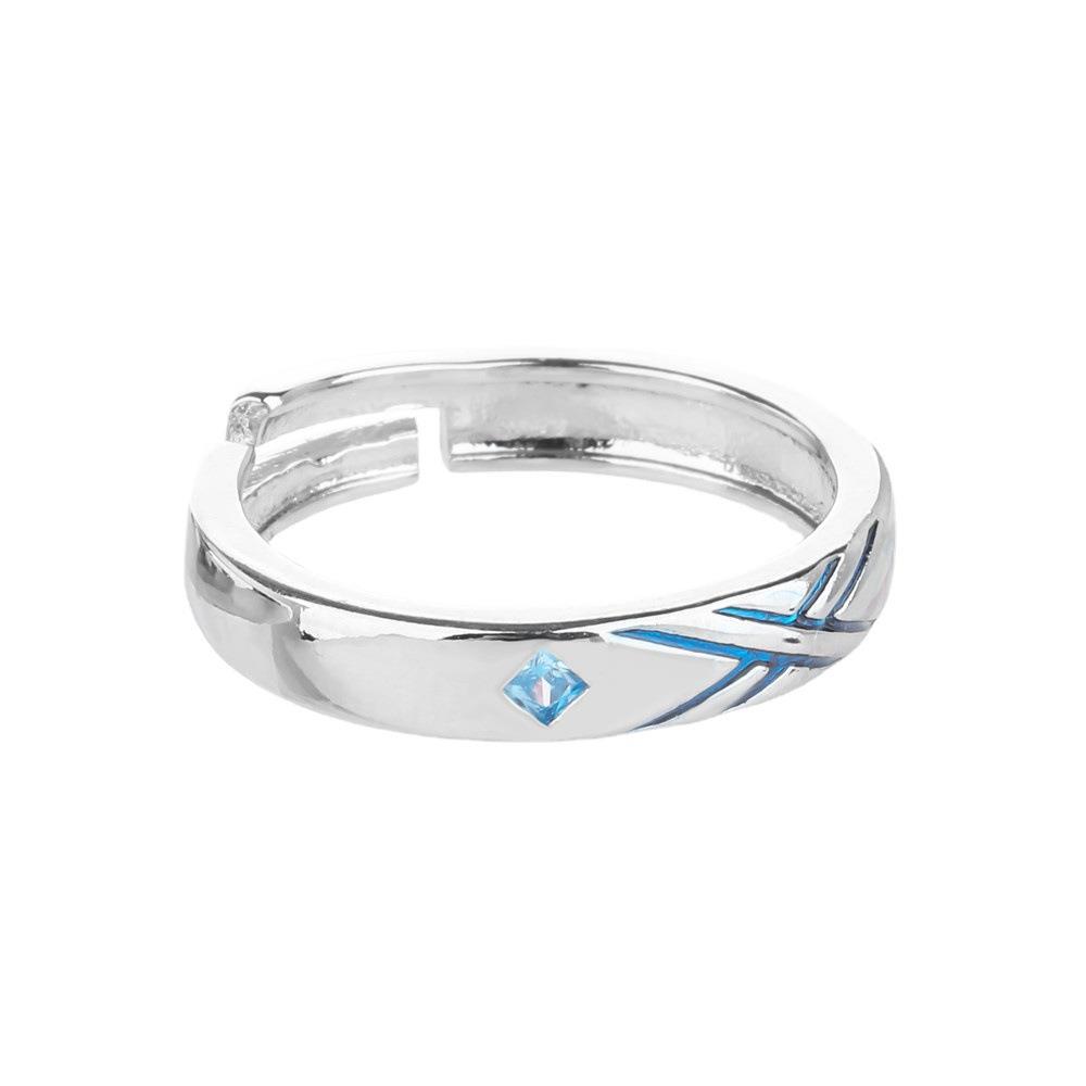 Anime DARLinG in the FRANXX Ring National Team 02 Unisex Adjustable Couple Finger Ring