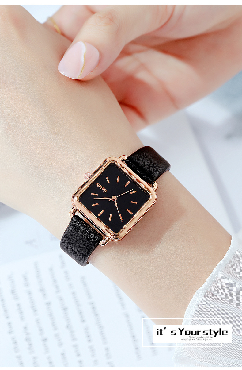 Casual Solid Color Buckle Quartz Women's Watches display picture 1