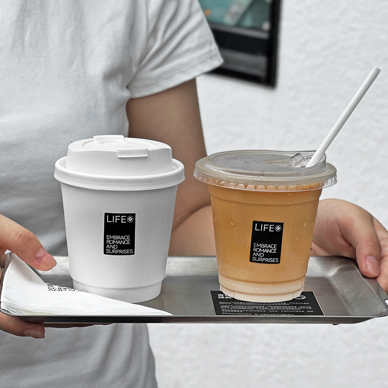 网红咖啡杯一次性pet冷饮杯子美式生椰拿铁商用饮料杯印刷logo