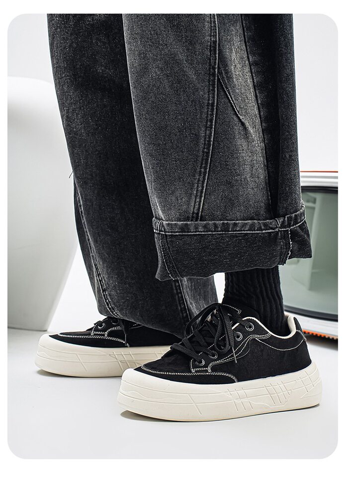 Giày sneaker nam cổ thấp đế dày tăng chiều cao, chống trượt, chống mài mòn, phong cách thể thao casual — AA 01m Hạnh nhân, AA 01m cà phê, AA 01m Đen chi tiết 21