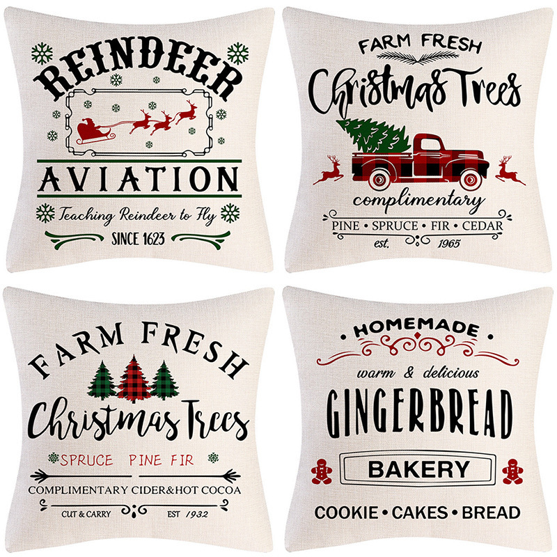 2025年新作 Amazon クリスマス枕カバーセット パーティー ホリデー クッション ソファクッションカバー 枕カバー|undefined