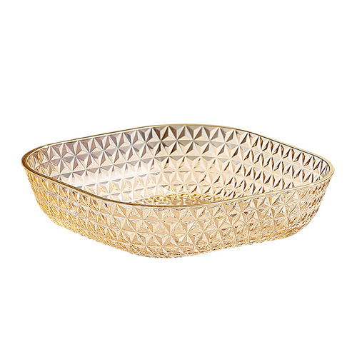 Acrylic Fruit Plate for KTV, Plastic Tray, Transparent Candy Creative Home Snack Plate Living Room Disc