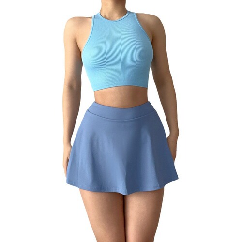 Pajama-style invisible-underwear-resistant fitness loose sports running dance tennis golf short skirt for women, spring and summer new items
