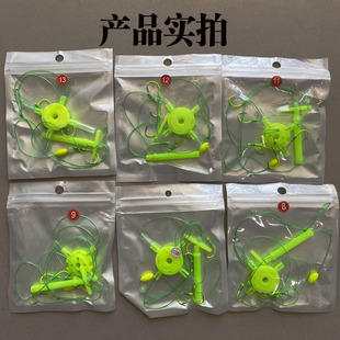 New silver carp and bighead carp flap hook floating fishing hook anti-winding disc hook sea pole throwing rod square material Ishni explosive hook
