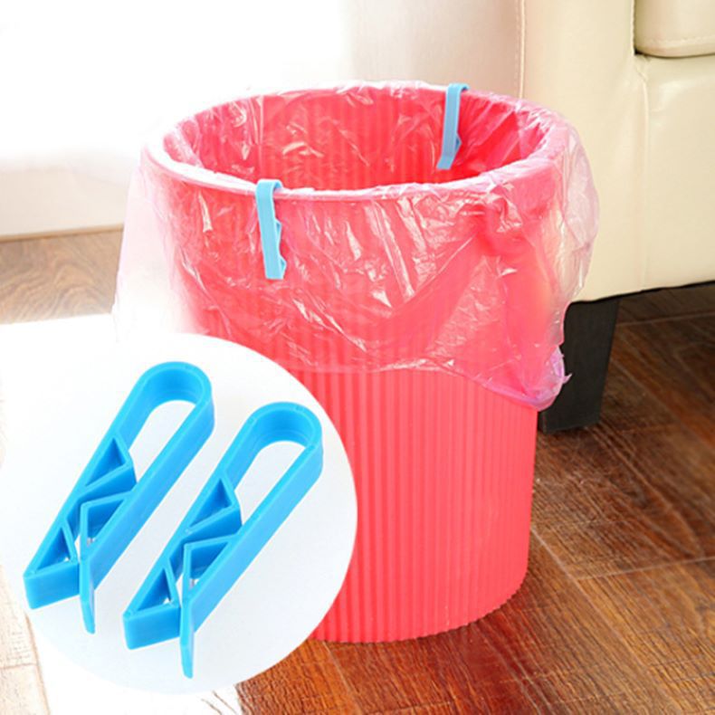 blue creative garbage can