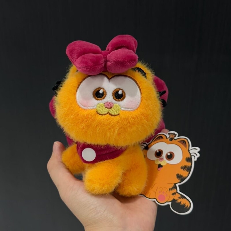 正版可爱毛绒加菲猫背书包包挂件公仔汽车钥匙扣玩偶挂饰生日礼物|undefined