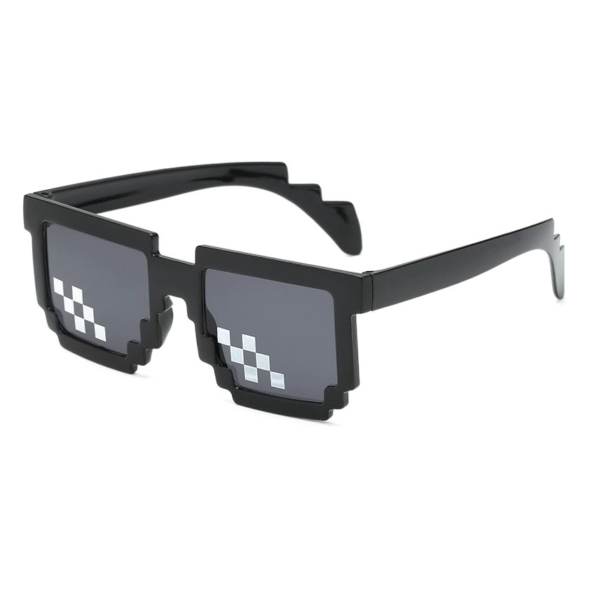 Tiktok мозаичные очки двумерные забавные солнцезащитные очки диско-прыжки забавные солнцезащитные очки вечерние свадебные очки для лучших мужчин