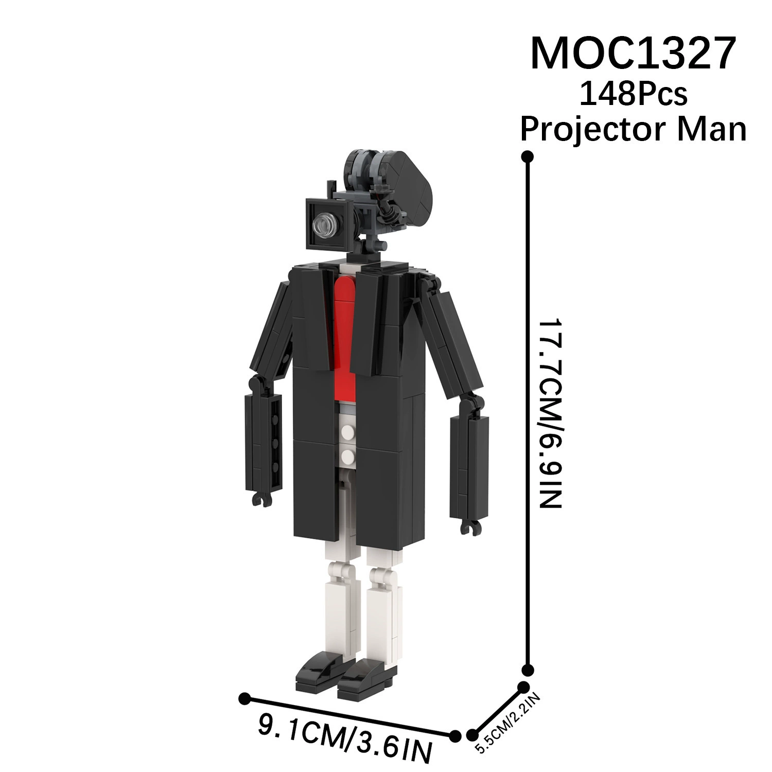 MOC игра SKIBIDI Туалет Туалет мониторинг человек НЛО совместимо с LEGO собранные блоки игрушки