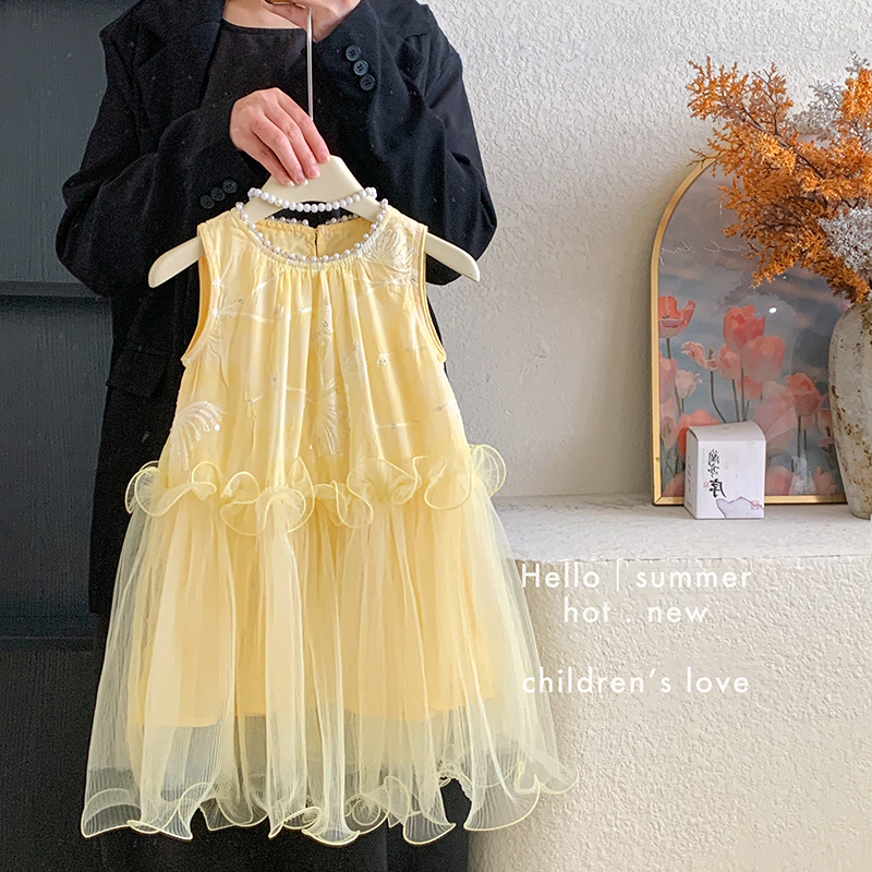 Blue Town 2026 New Children's Dress Summer Style Girls' Skirt Little…
