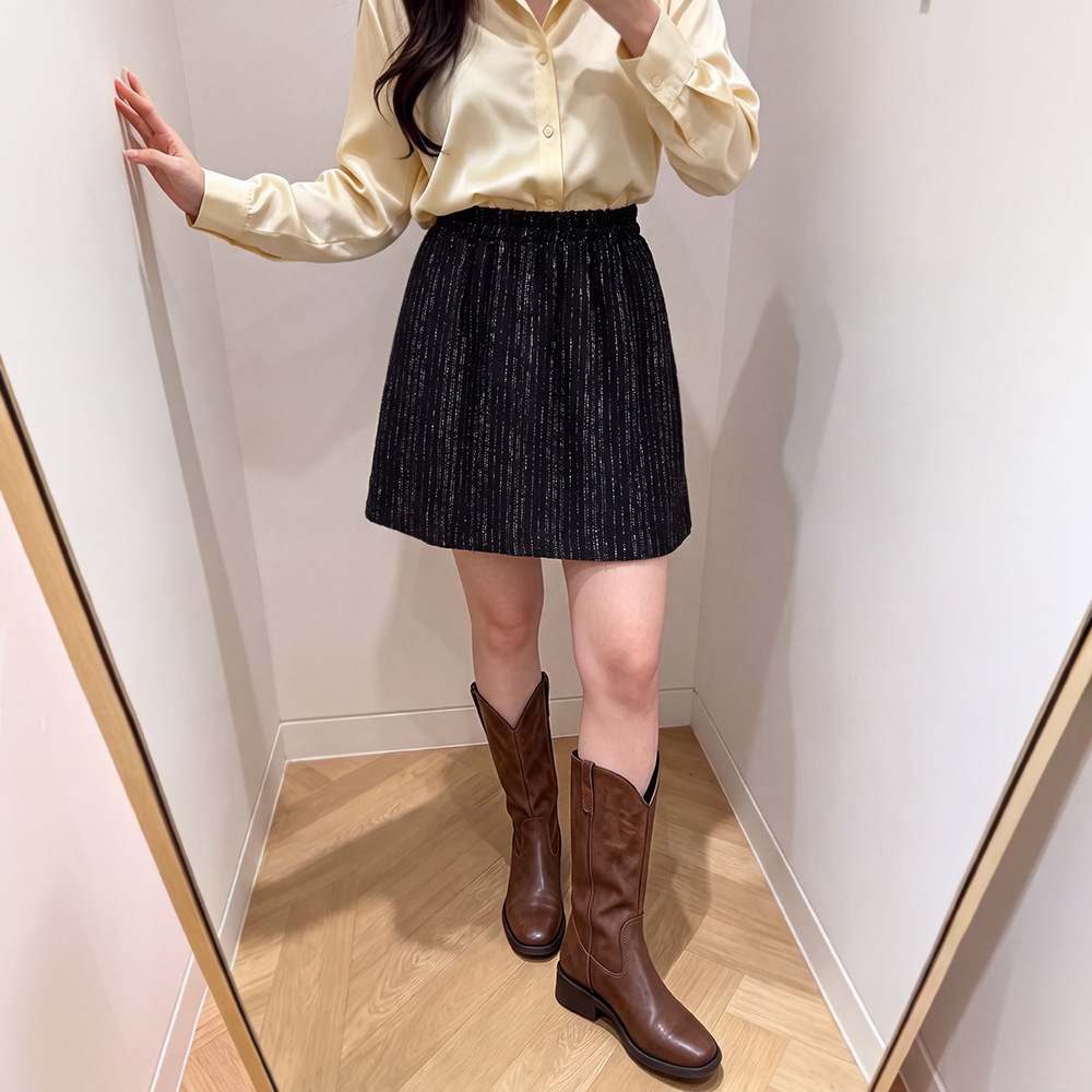 60-150kg Plus-Size Women's Thick Tweed Short Skirt for Spring and Autumn, Suitable for Slightly Plump Women, Chanel-Style Hip-Hugging Skirt 60-150kg Plus-Size Women's Thick Tweed Short Skirt for Spring and Autumn, Suitable for Slightly Plump Women, Chanel-Style Hip-Hugging Skirt