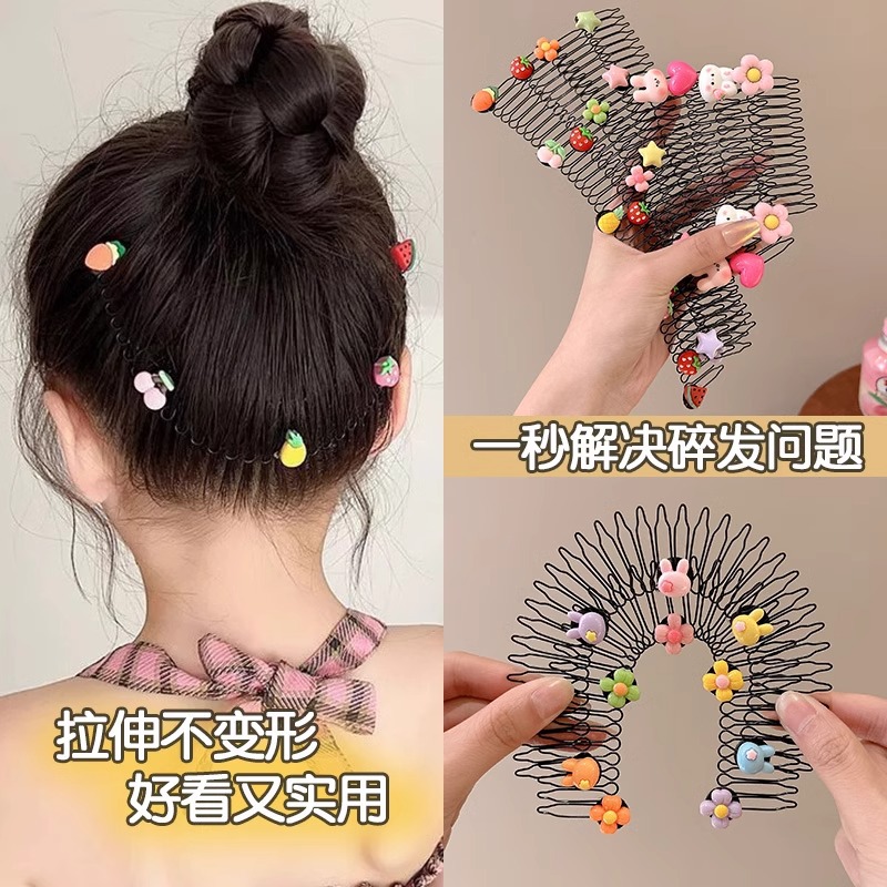 Peinado de niños acabado de cabello de artefactos de tracción de peinado de cabello insertado peinado de cabello de niña peinada peinado peinado