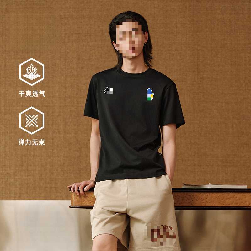 Back-To-Back Couple Short-Sleeved T-Shirt for Men 2026 New Summer Casual Pure Cotton Half-Sleeved Sports Top Hot-Selling Casual