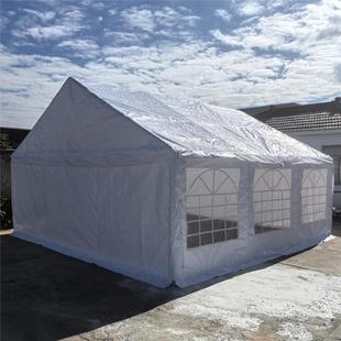 Pe White 6x 6 m Large Banquet Shed Exhibition Shed Exhibition Shed Outdoor Activities Awning Sunscreen Wedding Car Awning