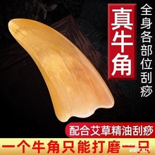 天然牛角刮痧板面部全身脸部背部刮痧按摩板疏通经络瘦脸套装通用