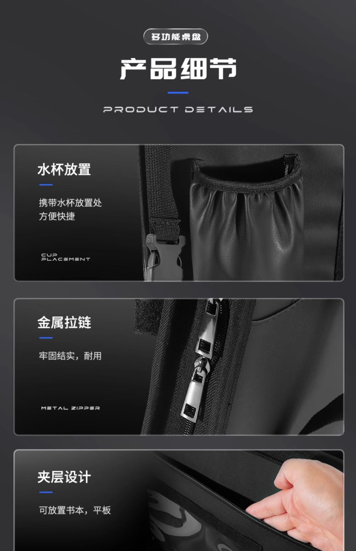 Car Steering Wheel Small Table Car Dining Tray Car Laptop Holder Tablet Computer Table Car Dining Table Wholesale
