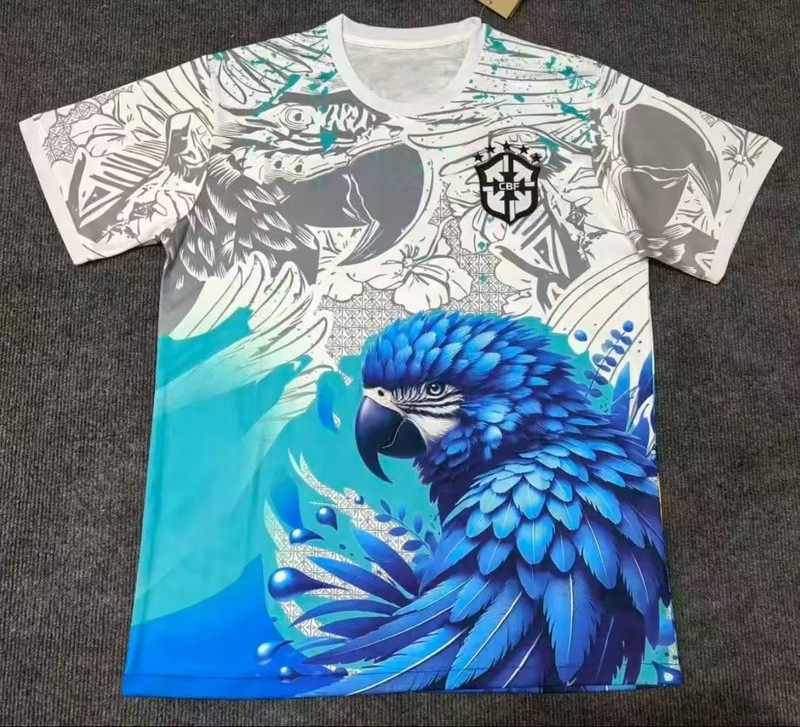 特别版足球服皇马巴西2526跨境短袖t恤休闲运动球衣球迷西甲球队|undefined