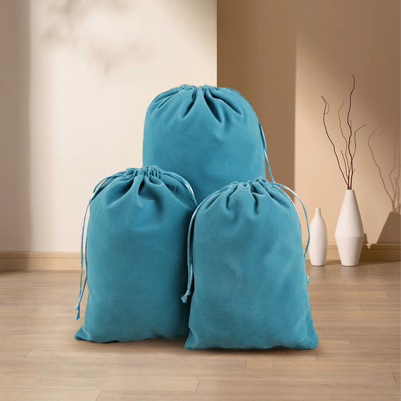 Bolsa de terciopelo de boca de Shu Corea tira de la cuerda Corea del Sur joyas de regalo de color para recibir pequeñas bolsas de tela engrosadas bolsas de regalo de joyas