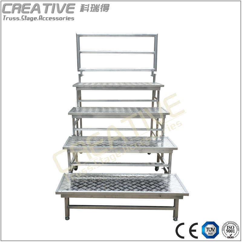 铝合金合唱台学校幼儿园演出活动大合唱毕业照拍摄站台楼梯台步阶