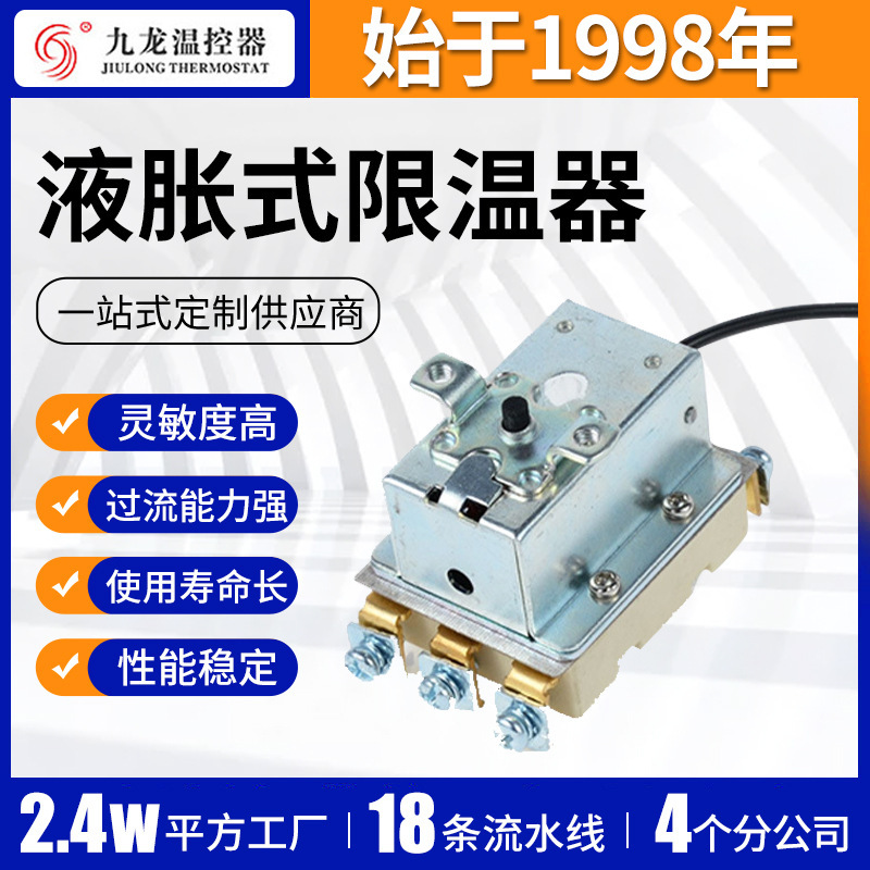 Liquid Expansion Type Temperature Limiter with Multiple Functions 32A Temperature Limiter Wyn Series 250V Thermostat Adjustable Temperature Wholesale