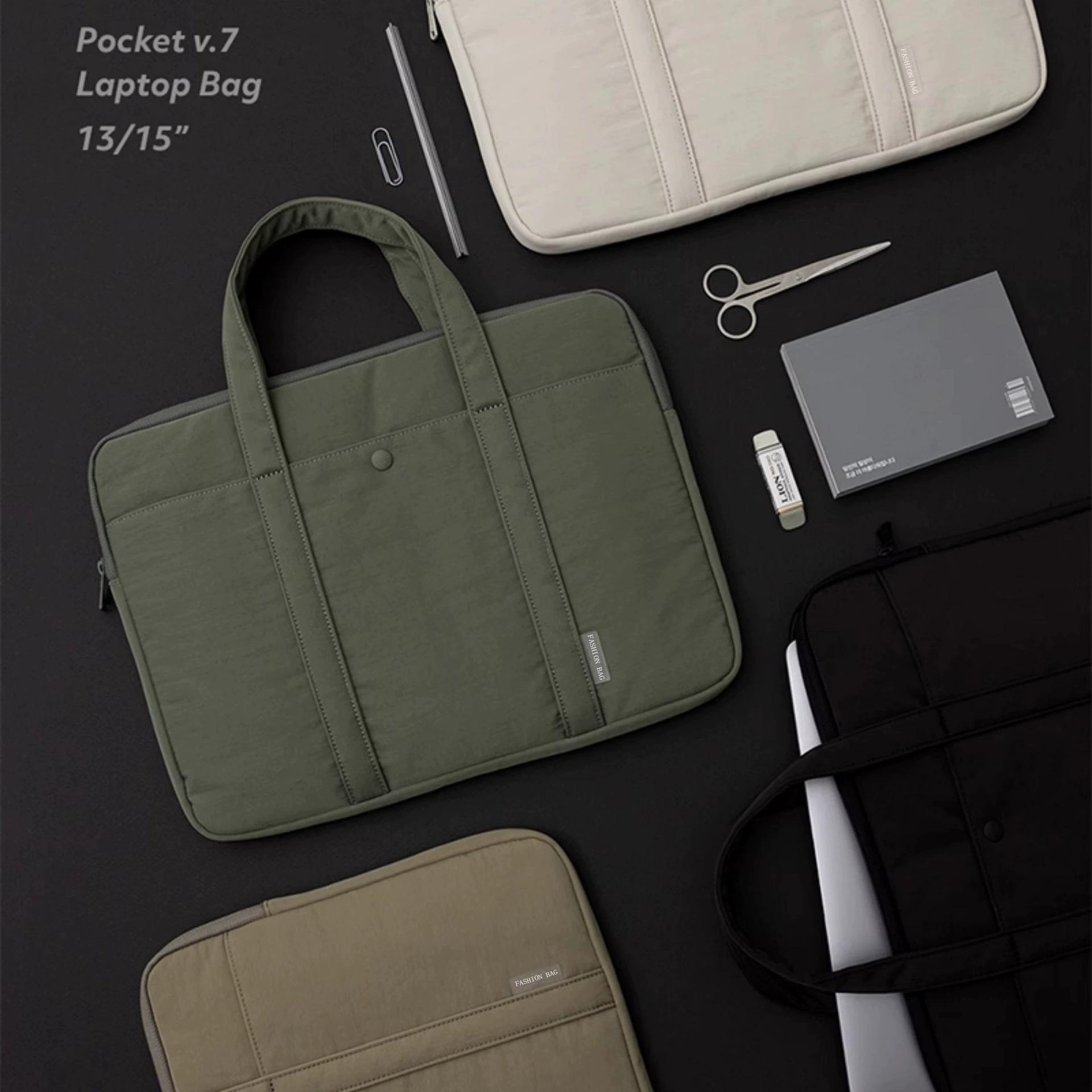 Shoulder bag, capacious laptop for elementary school students, shockproof protective bag, air bag, for students