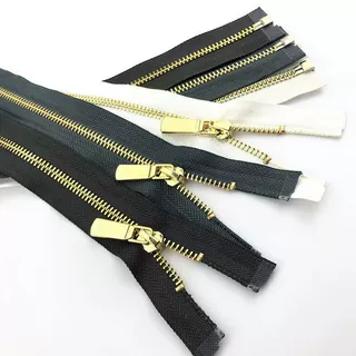 5号拉链耐用双向玉米牙金色铜金属长拉链沙发家具皮具包包手工DIY