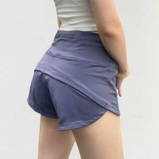 Lulu Version Hot Training Pants Yoga Summer Ice Silk Shorts Speed Up2.5 Sports Cycling Fitness Pants 1555