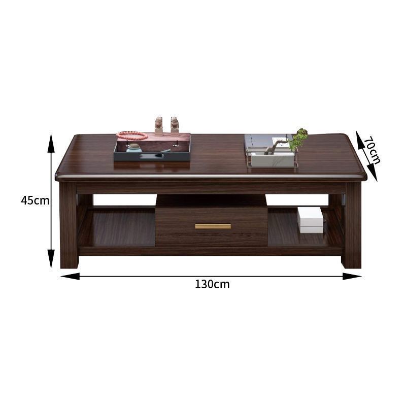 1.3m 보라색 백단 커피 테이블 [서랍 있음]