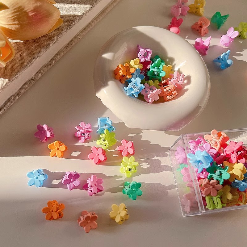 Flor de color dopamina pequeña broca de pelo broca de borde broca de frente broca de peluche broca de princesa pequeña broca de cabeza