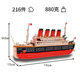 Cross-Border Customized New Product 3D Stereo Wooden Wooden Puzzle Titanic Shape DIY Handmade Creative Product