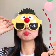 厂家直销卡通人物厄尼ERNIE眼镜 野餐聚会生日朋友拍照搞怪眼镜