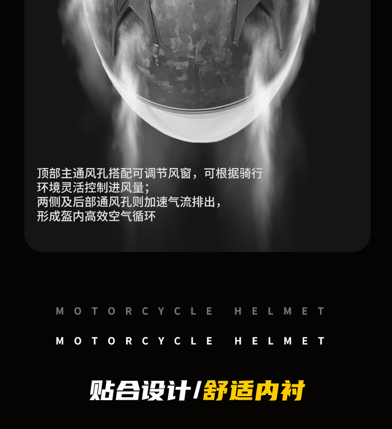 Ad Motorcycle Helmet Three-Quarter Carbon Fiber Half Helmet Pedal Cruise Motorcycle All-Season Cycling Winter Safety Helmet