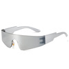 Monolithic sunglasses, men's sports fashionable glasses solar-powered, 2022, punk style