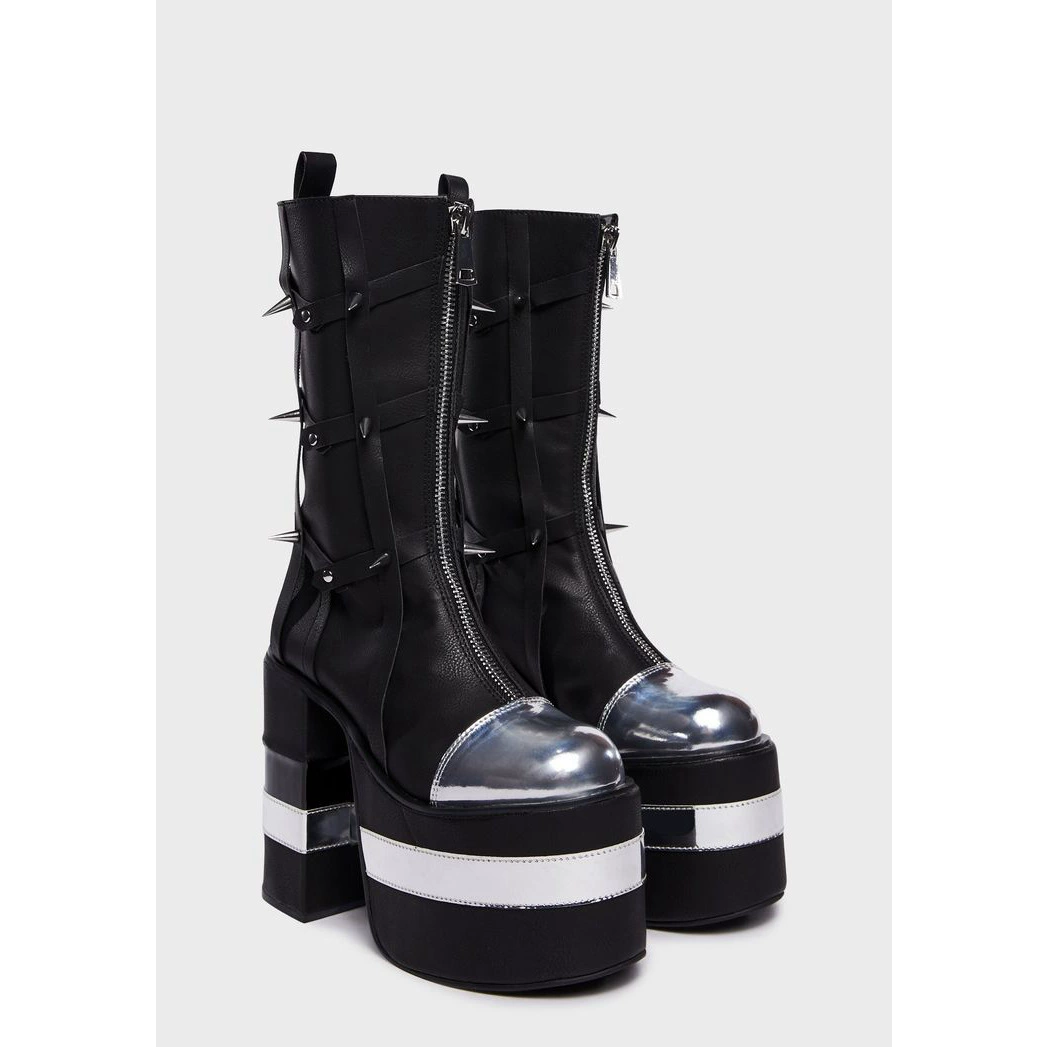 Туфли из кекса на толстой подошве Lolita Punk Dark Cosplay Lolita Shoes Boots