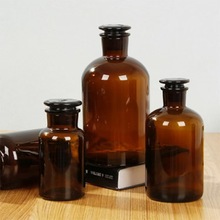 厂家供应棕色试剂瓶加厚广口瓶茶色透明磨口瓶实验室化学取样瓶