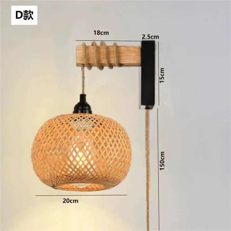 Sconce, Japanese retro creative lights for bedroom