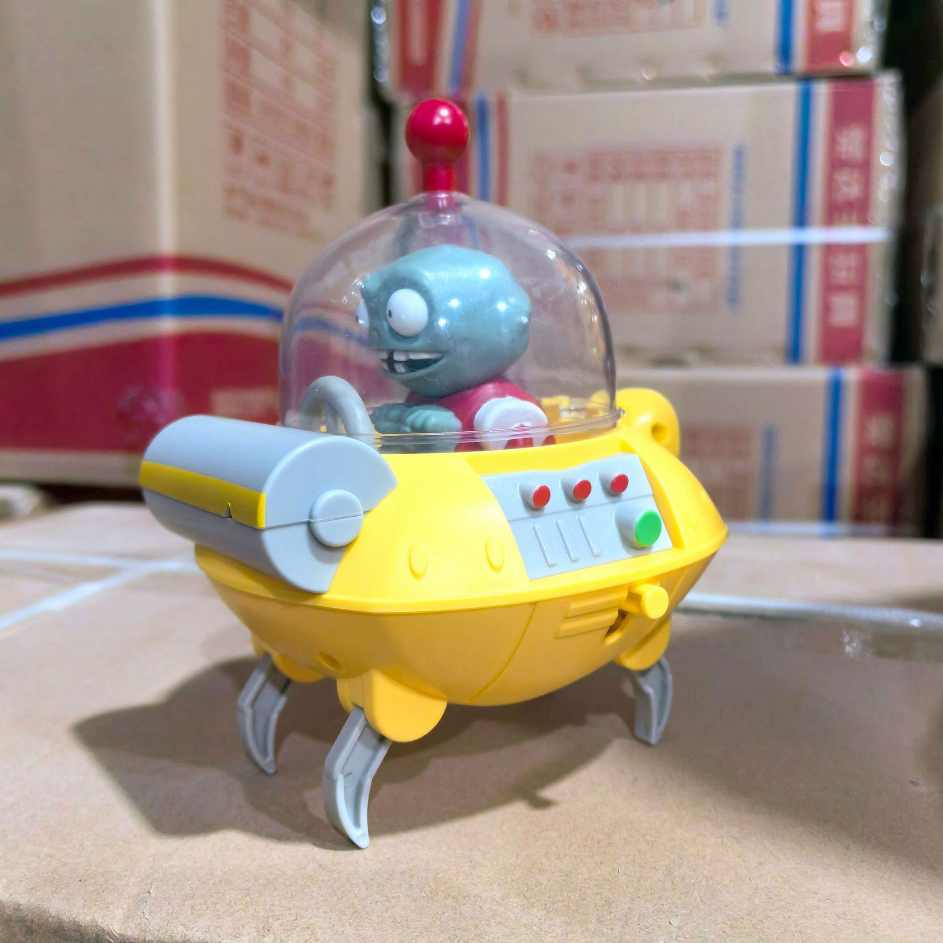 Plants vs. Zombies mecánicos genuinos a granel Gatling Pea Shooter catapulta vinilo juguete malvado dragón pequeño fantasma