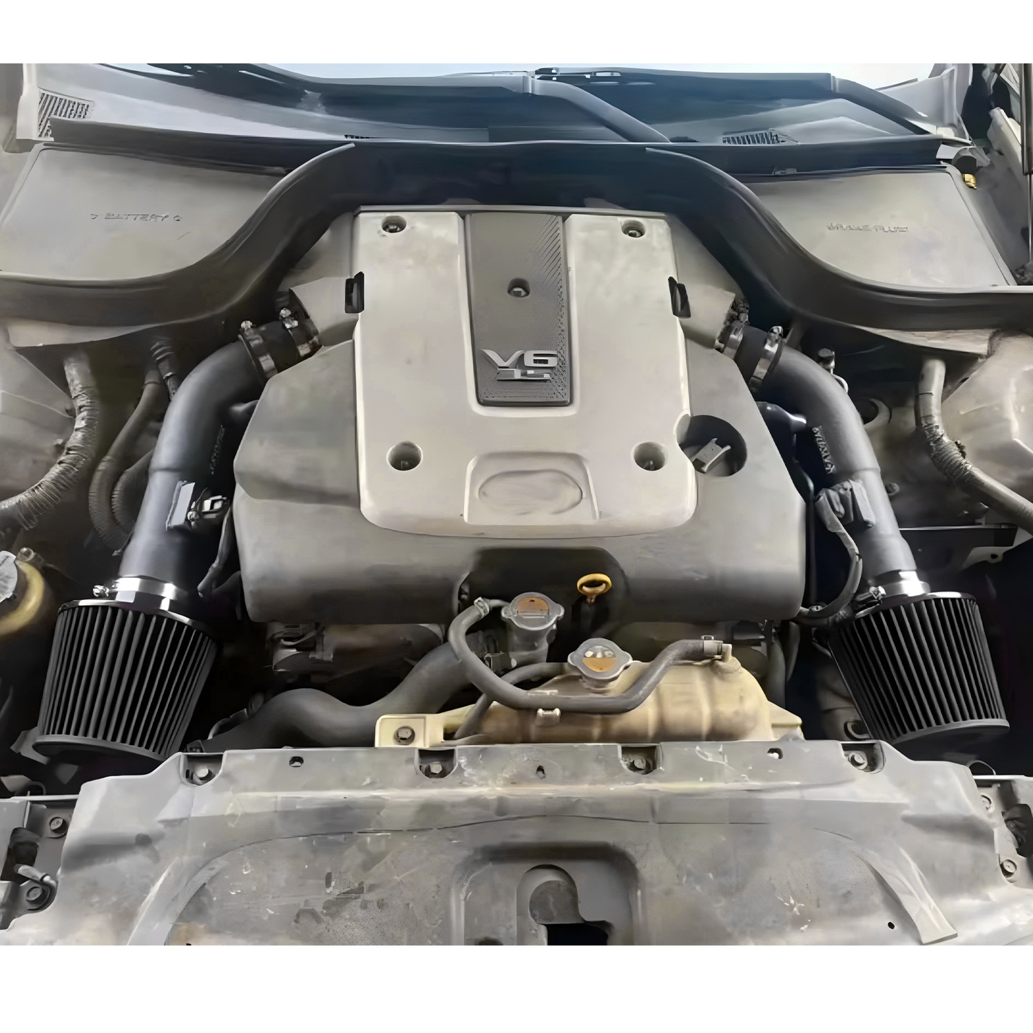 Cold Air High Flow Intake Pipe Kit for Nissan 370Z Infiniti G35 G37 Q50 3.7L