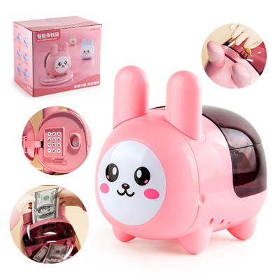 children Play house intelligence Piggy bank simulation intelligence Induction Electronics fingerprint Lockbox Piggy bank gift