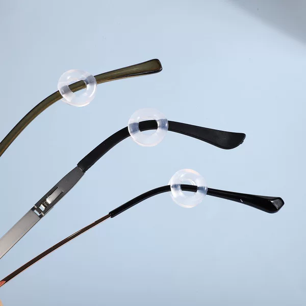 Manufacturers of new glasses non-slip earmuffs ear hooks anti-drop glasses legs ear hooks round L-shaped earrest accessories wholesale