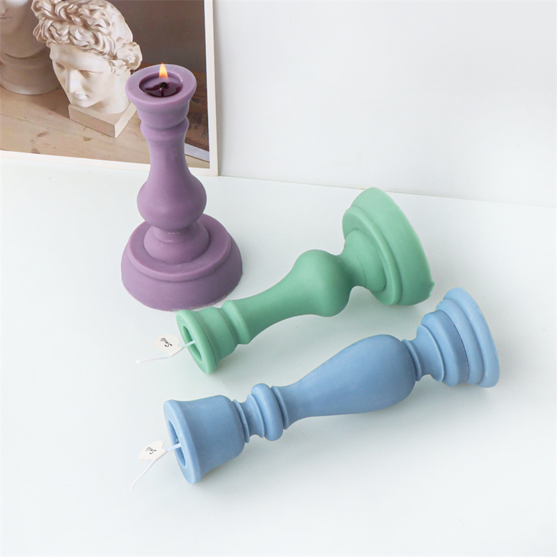 硅胶复古烛台造型蜡烛模具 (1).jpg