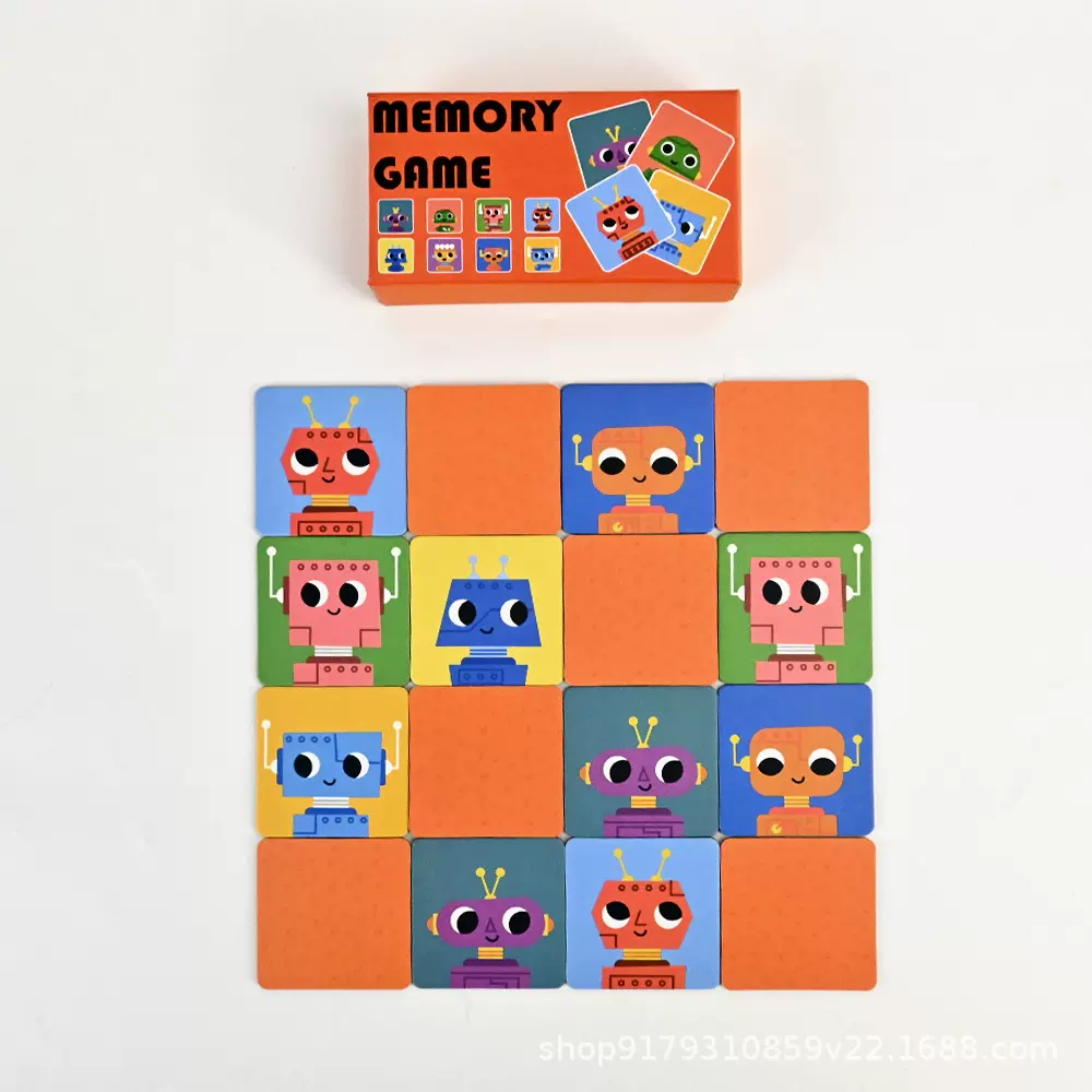 定制儿童童用品对对碰卡片 亲子互动桌游记忆力训练卡牌