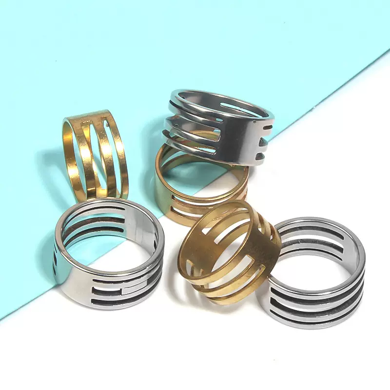 厂家批发铜不锈钢挂圈戒指 diy手工活手链常用饰品戒指托戒圈配件