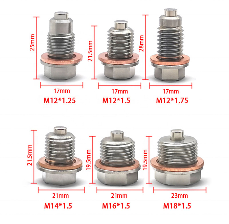 M14*1.5 Magnetic Oil Drain Plug for Honda Ford Hyundai Mazda