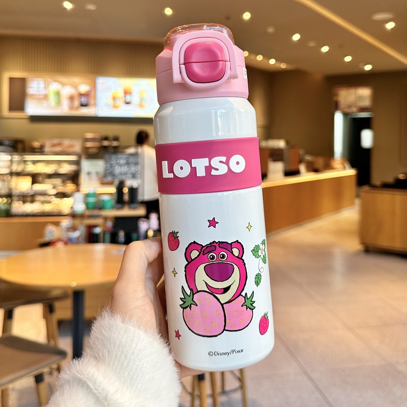 史努比儿童保温杯女孩上学专用小学生食品级316吸管杯子男双饮杯|undefined