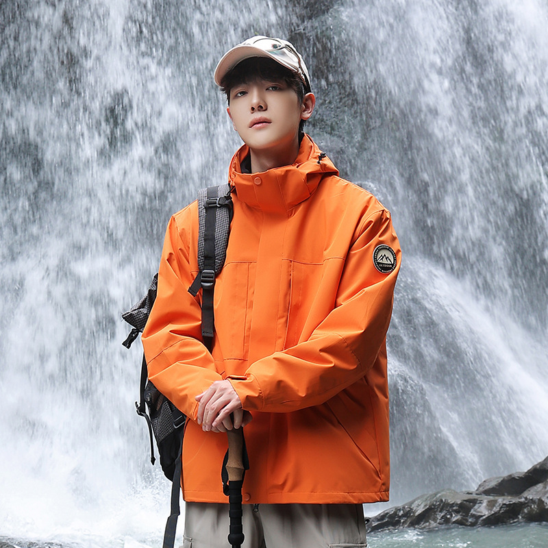 【极境雨】户外三合一冲锋衣防风防雨登山服男女宽松休闲夹克外套|undefined