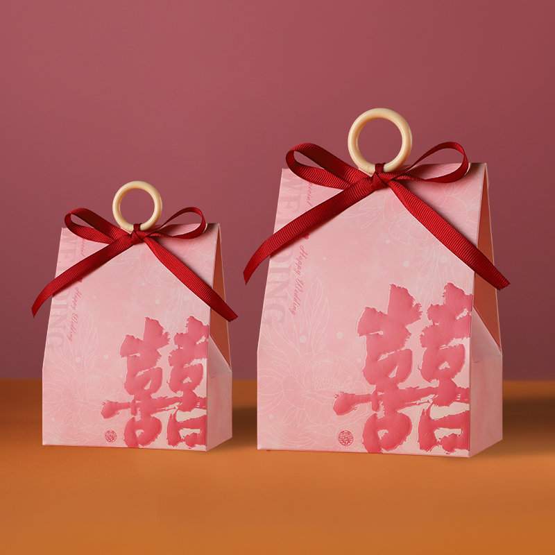 2025新款结婚专用喜糖盒子高级感小众喜糖礼盒纸盒空盒满月喜糖袋|undefined
