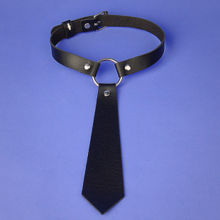 European and American New Style Personalized Fashion Collar Leather Collar Punk Style PU Leather Necklace choker Clavicle Chain