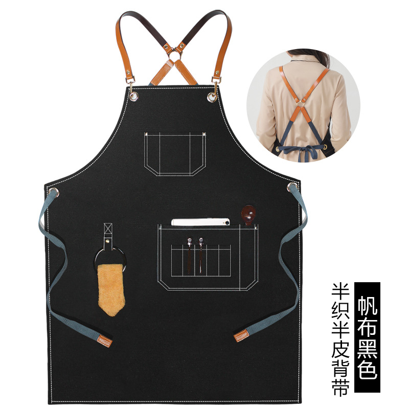 Anillo semitejido de piel Negro